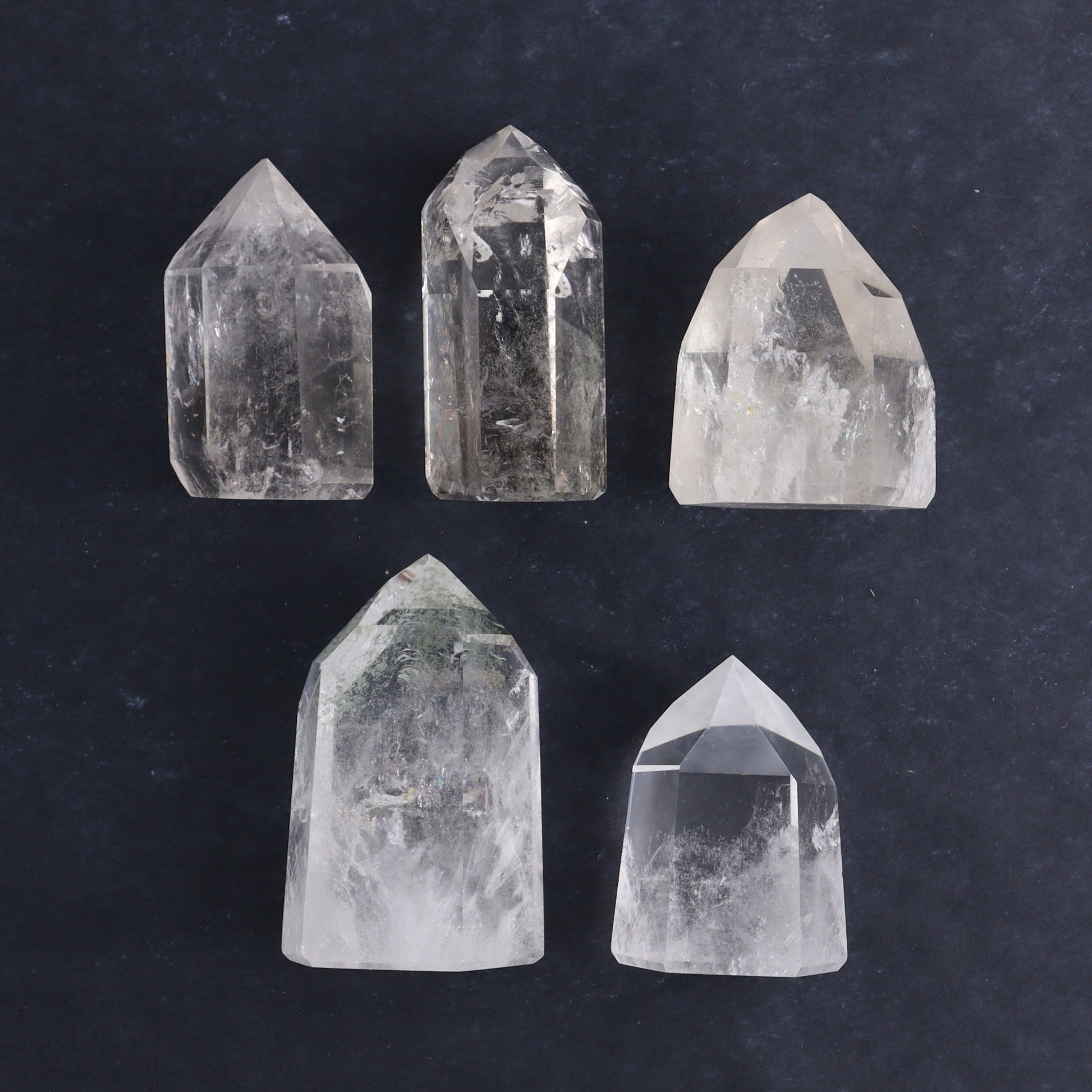 Quartz Towers Set of 5 - Expert Wholesale and Supplier of Wholesale Crystals & Bulk Gemstones, ["Quartz","Towers"]