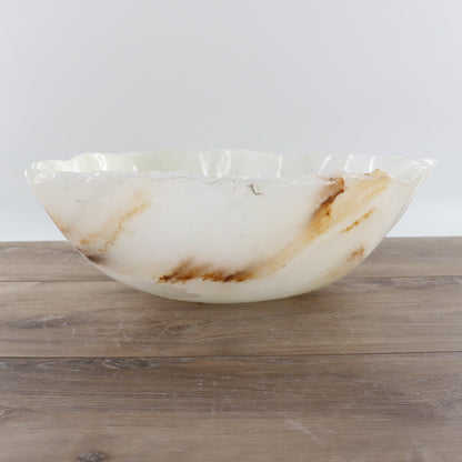 Mexican Onyx/Calcite Bowl 17"