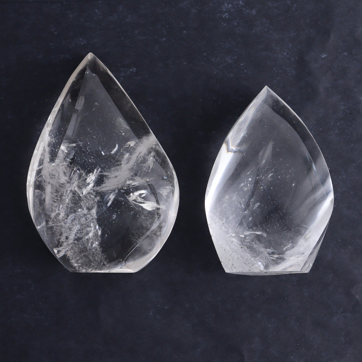 Imperfect Clear and Smoky Quartz Flames Set of 6 - Expert Wholesale and Supplier of Wholesale Crystals & Bulk Gemstones, ["Brazil","Clear Quartz","flames","Quartz","Smoky Quartz"]