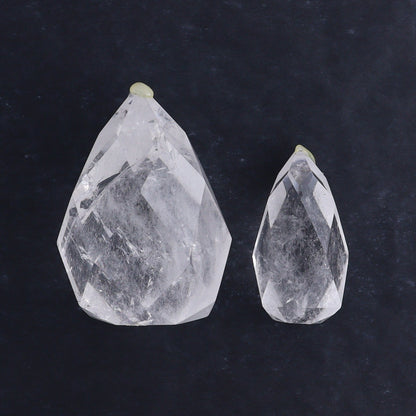 Quartz Faceted Egg with Point Set of 4 - Expert Wholesale and Supplier of Wholesale Crystals & Bulk Gemstones, ["Brazil","Clear Quartz","Mixed Carvings","Quartz"]