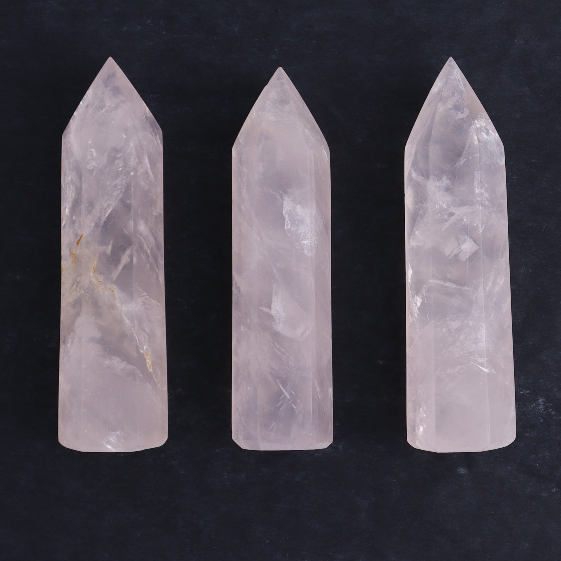 Ocean Jasper & Rose Quartz Towers Set of 10 - Expert Wholesale and Supplier of Wholesale Crystals & Bulk Gemstones, ["jasper","Madagascar","Ocean Jasper","Quartz","Rose Quartz","Towers"]