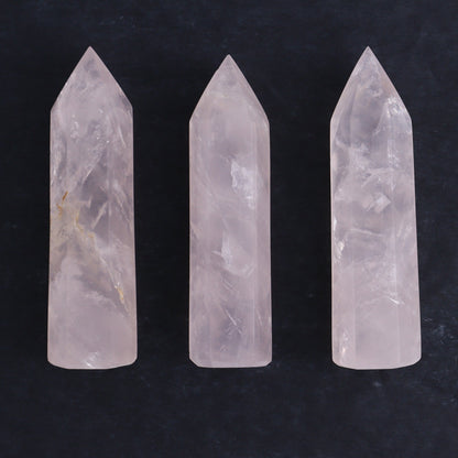 Ocean Jasper & Rose Quartz Towers Set of 10 - Expert Wholesale and Supplier of Wholesale Crystals & Bulk Gemstones, ["jasper","Madagascar","Ocean Jasper","Quartz","Rose Quartz","Towers"]