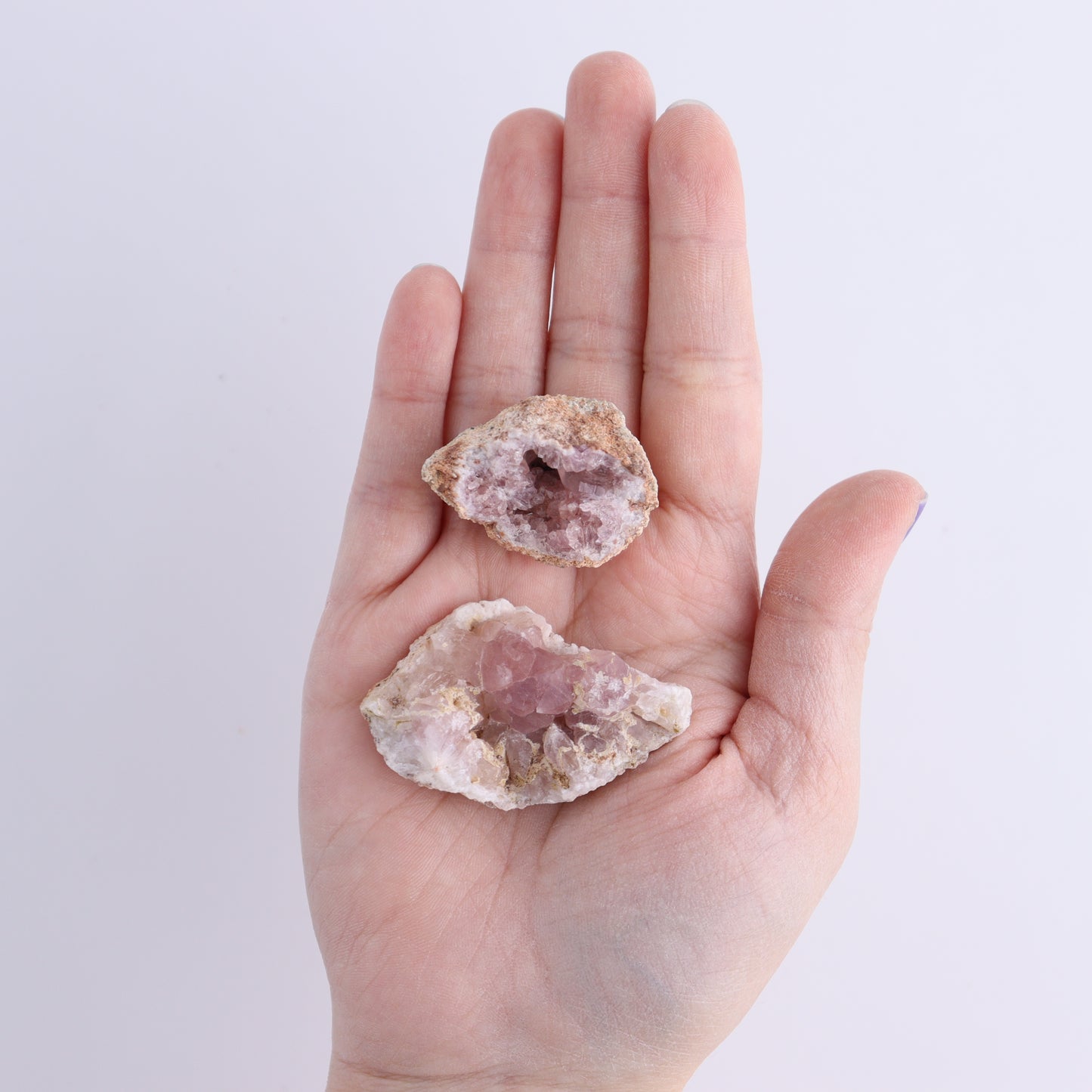 Pink Amethyst Flat of 30 - Expert Wholesale and Supplier of Wholesale Crystals & Bulk Gemstones, ["Amethyst","Pink Amethyst"]