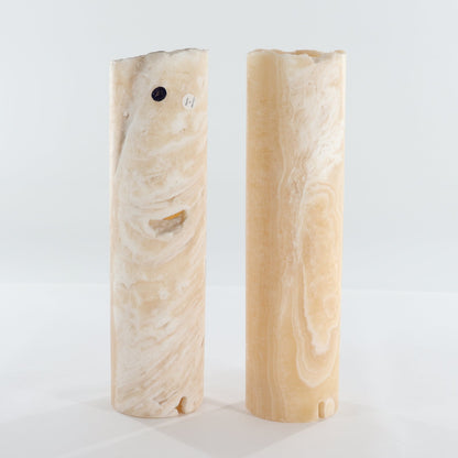 One 12" Honey Rough Top Onyx Lamp Blind