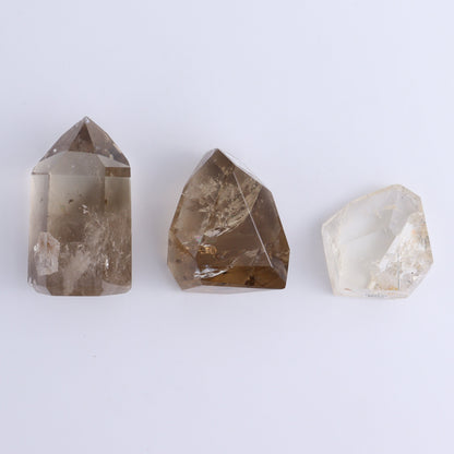 Garden Quartz Towers & Freeforms Set of 22 - Expert Wholesale and Supplier of Wholesale Crystals & Bulk Gemstones, ["Brazil","Garden Quartz","Quartz","Towers"]