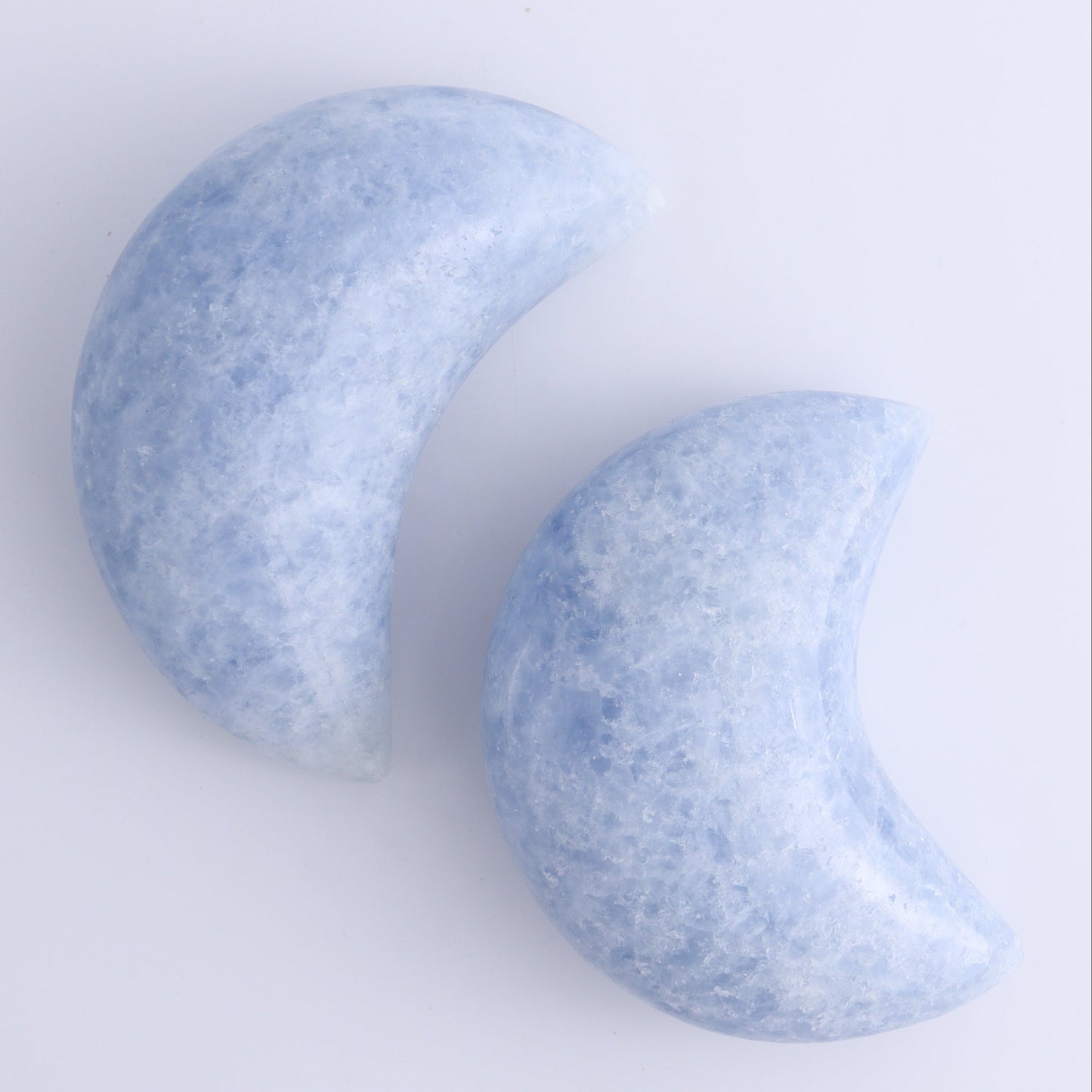 Blue Calcite Moons Set of 9 - Expert Wholesale and Supplier of Wholesale Crystals & Bulk Gemstones, ["Blue Calcite","Calcite","moons"]