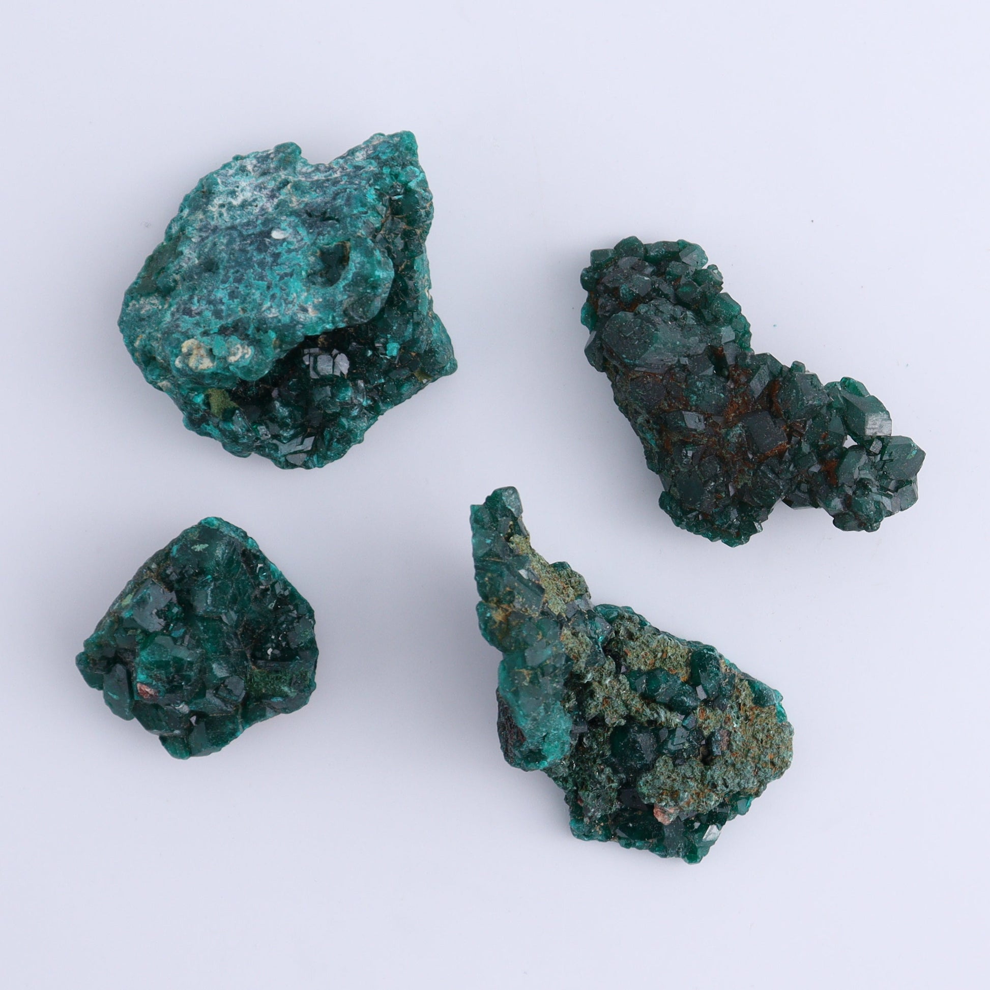 Dioptase Set of 19 - Expert Wholesale and Supplier of Wholesale Crystals & Bulk Gemstones, ["dioptase","Freeform","Freeforms"]