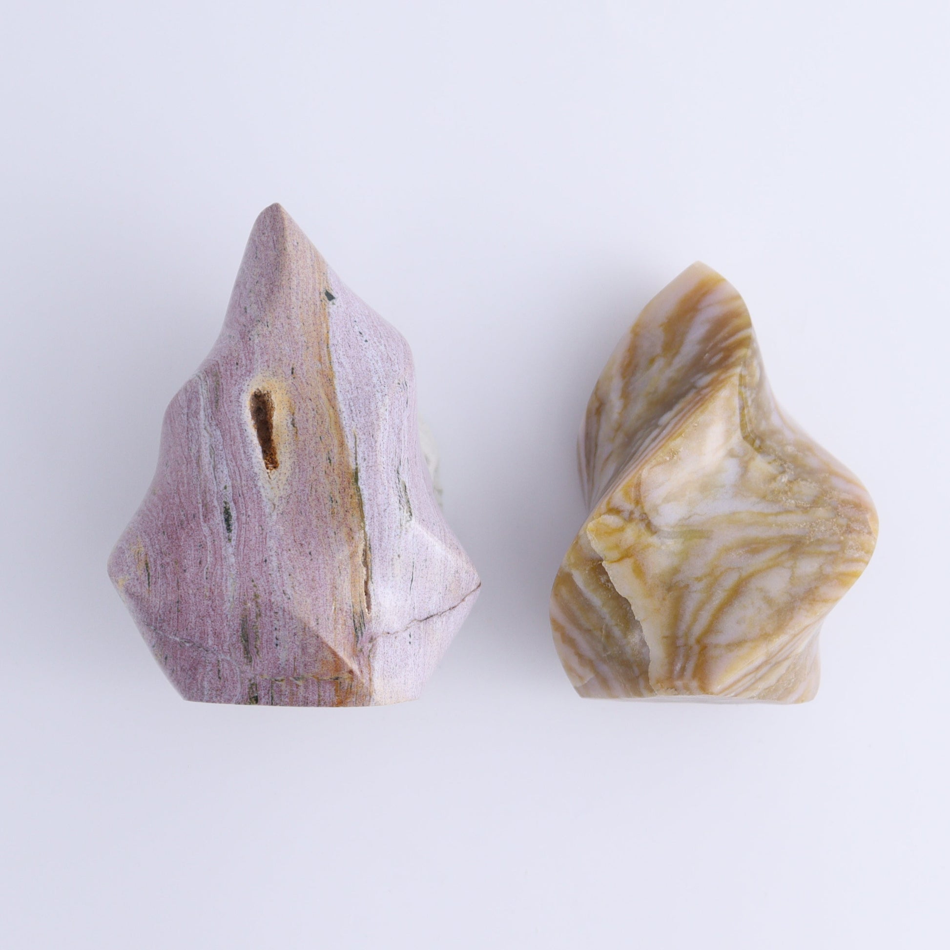 Ocean Jasper Flames Set of 5 - Expert Wholesale and Supplier of Wholesale Crystals & Bulk Gemstones, ["close_30","flames","jasper","Madagascar","Ocean Jasper"]