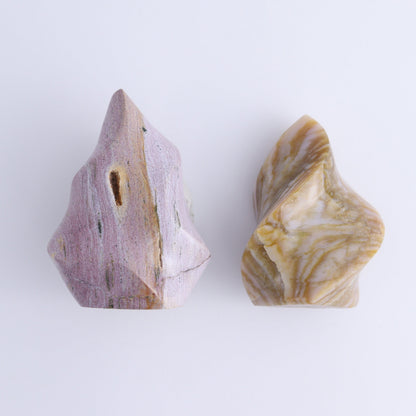 Ocean Jasper Flames Set of 5 - Expert Wholesale and Supplier of Wholesale Crystals & Bulk Gemstones, ["close_30","flames","jasper","Madagascar","Ocean Jasper"]