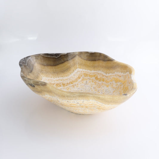 Mexican Onyx/Calcite Bowl 14" - Expert Wholesale and Supplier of Wholesale Crystals & Bulk Gemstones, ["Bowls","Calcite","Mexico","onyx"]