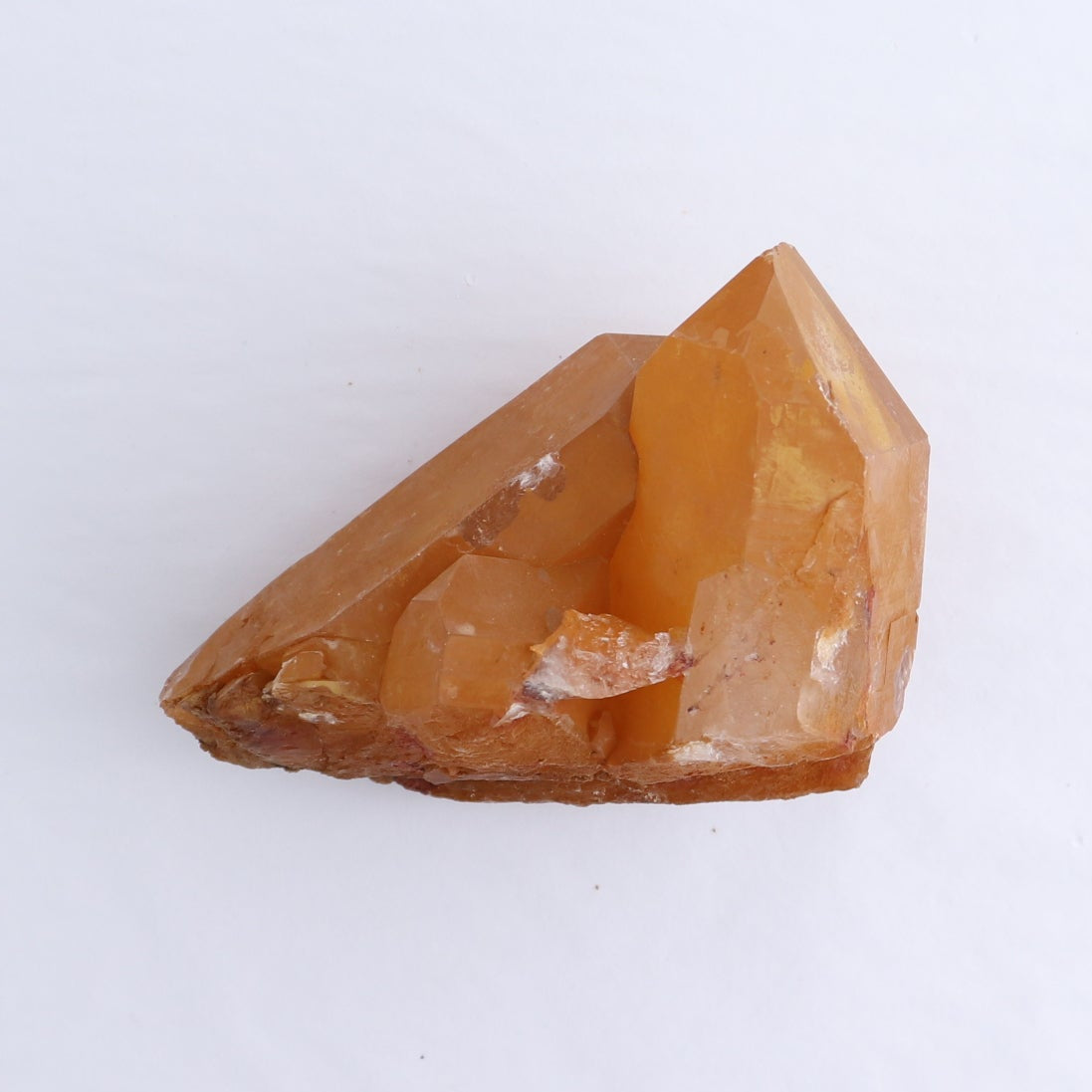 Tangerine Quartz Clusters Set of 4