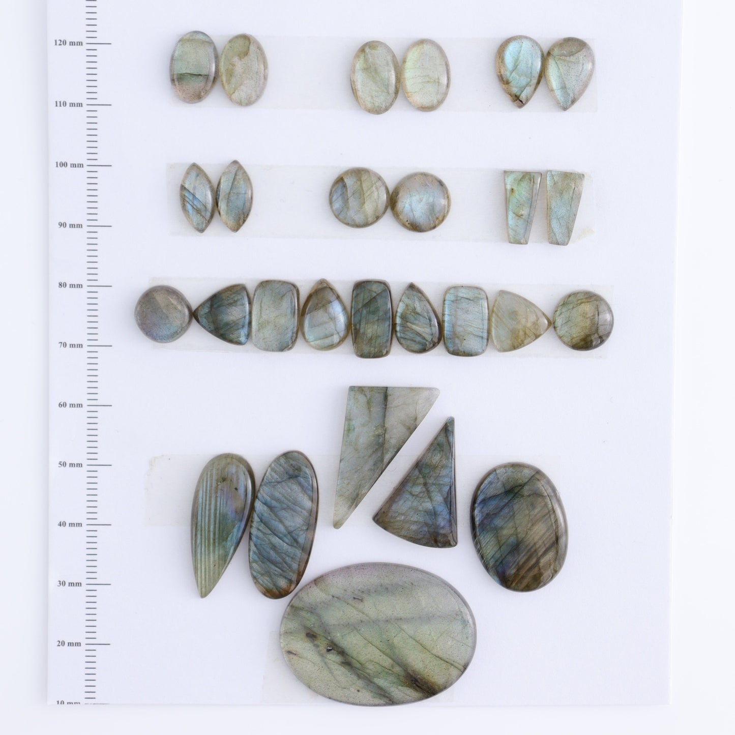 Labradorite Cabs Set of 27 - Expert Wholesale and Supplier of Wholesale Crystals & Bulk Gemstones, ["Cabs","Labradorite","Turkey"]