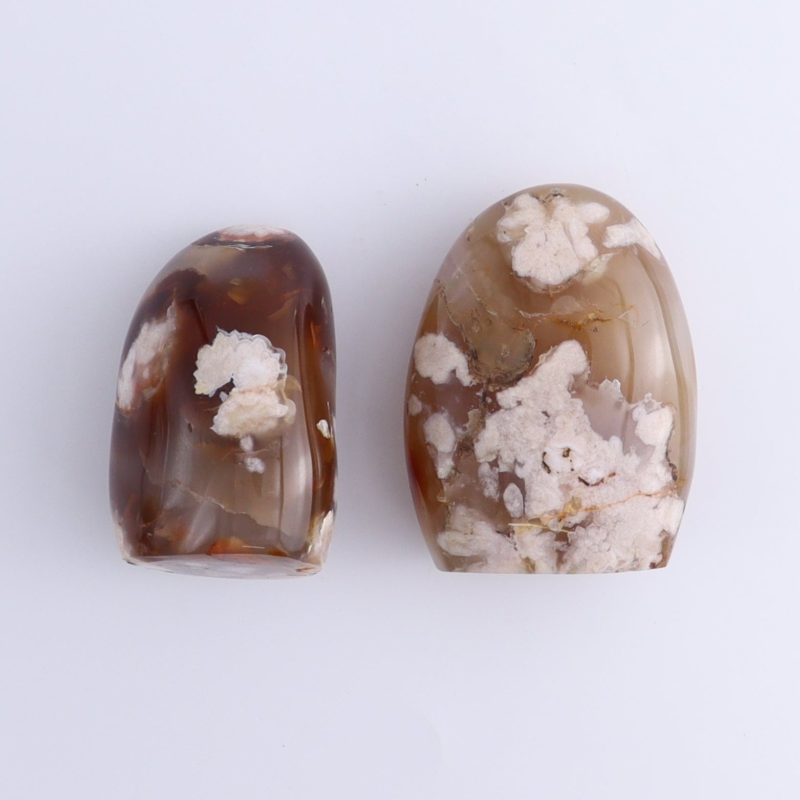 Flower Agate Freeforms Set of 6 - Expert Wholesale and Supplier of Wholesale Crystals & Bulk Gemstones, ["Flower Agate","Freeforms","Madagascar"]