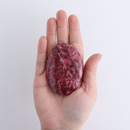Thulite Palm Stones Set of 3