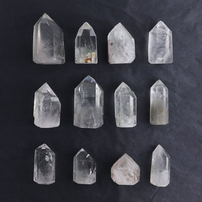 Quartz Towers Set of 12 - Expert Wholesale and Supplier of Wholesale Crystals & Bulk Gemstones, ["Brazil","Clear Quartz","Points","Quartz","Towers"]