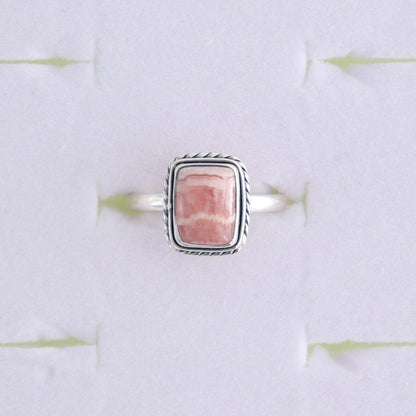 Rhodochrosite Rings Set of 7 (Ring Holders Not Included) - Expert Wholesale and Supplier of Wholesale Crystals & Bulk Gemstones, ["Rhodochrosite","Ring","rings","sterling silver"]