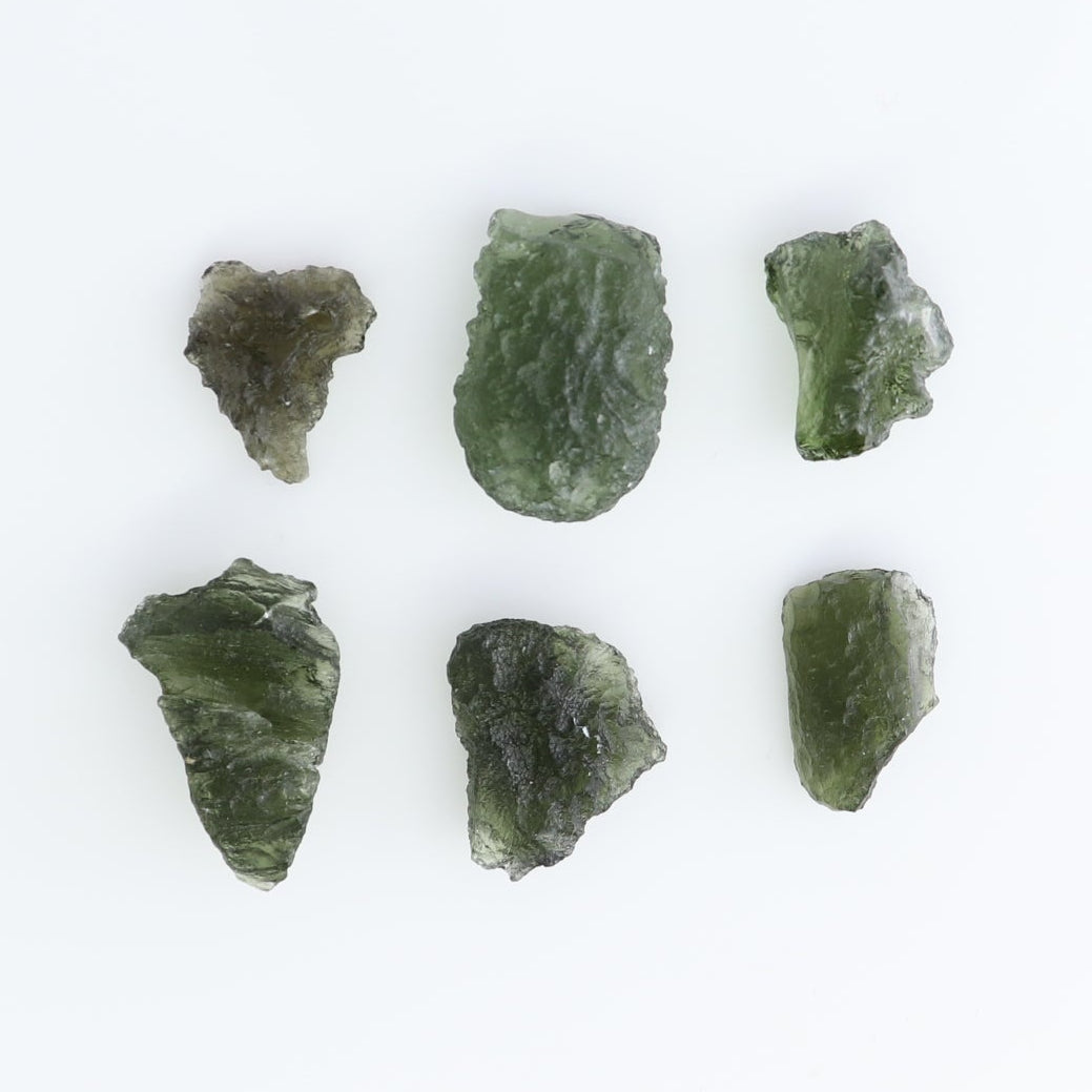 Moldavite Pieces Set of 6
