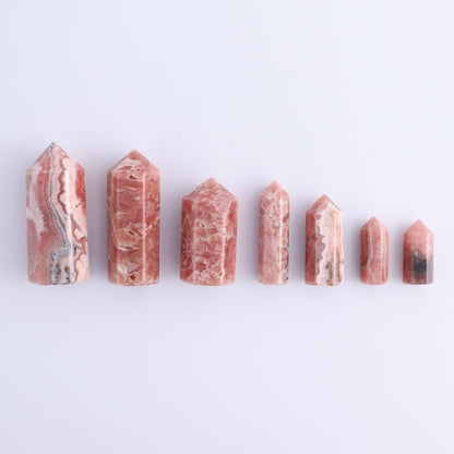 Rhodochrosite Towers Set of 7 - Expert Wholesale and Supplier of Wholesale Crystals & Bulk Gemstones, ["Argentina","Rhodochrosite","Towers"]