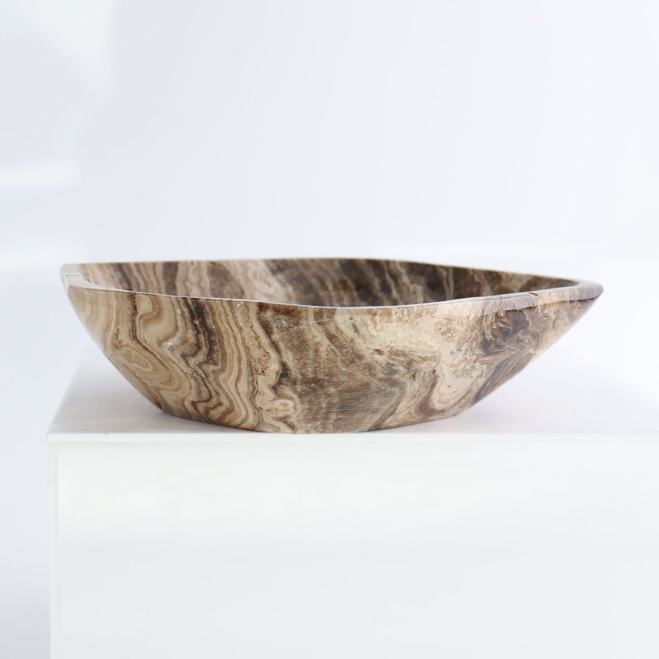 Mexican Onyx/Calcite Chocolate Bowls Set of 3