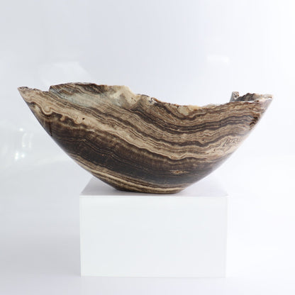 Mexican Onyx/Calcite Bowl 11"