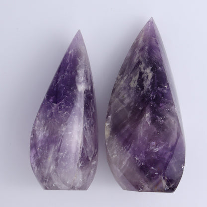 Imperfect Amethyst Flames Set of 4 - Expert Wholesale and Supplier of Wholesale Crystals & Bulk Gemstones, ["Amethyst","Brazil","close_30","flames"]