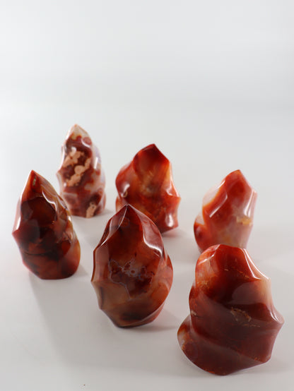 Carnelian Flames Set of 6 - Expert Wholesale and Supplier of Wholesale Crystals & Bulk Gemstones, []