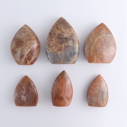 Peach Moonstone Freeform Set of 6