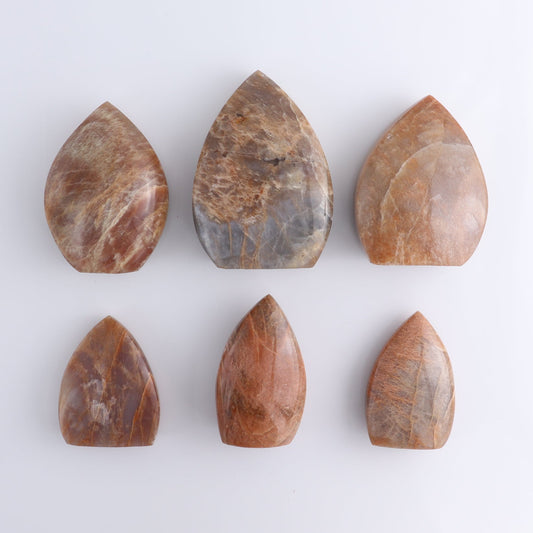Peach Moonstone Freeform Set of 6 | Mi Esperanza Minerals | Supplier of Crystals and Onyx