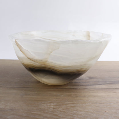 Mexican Onyx/Calcite Bowl 10"