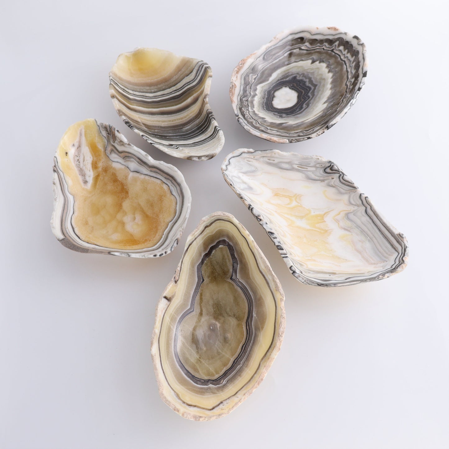 Onyx Bowl Set of 5 - Expert Wholesale and Supplier of Wholesale Crystals & Bulk Gemstones, ["Bowls","Mexico","onyx"]