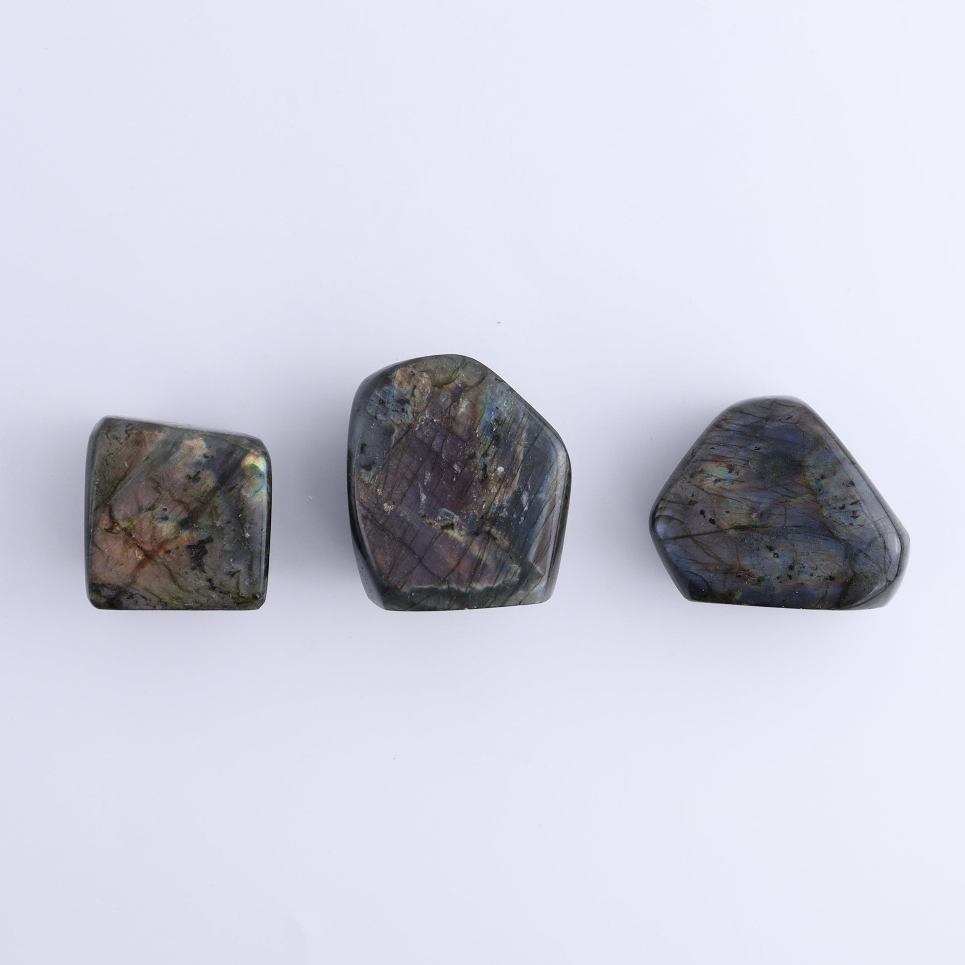 Labradorite Freeform Set of 18 - Expert Wholesale and Supplier of Wholesale Crystals & Bulk Gemstones, ["Freeforms","Labradorite","Madagascar"]