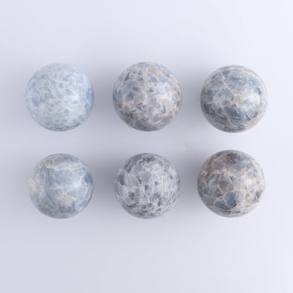 One Small Sphere Blue Calcite
