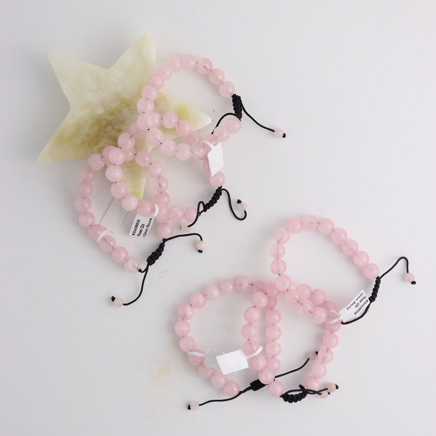 Rose Quartz Bracelet 10mm set of 10 - Expert Wholesale and Supplier of Wholesale Crystals & Bulk Gemstones, ["bracelets","China","Jewelry","Quartz","Rose Quartz"]