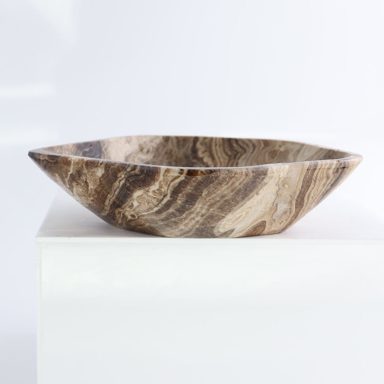 Mexican Onyx/Calcite Chocolate Bowls Set of 3