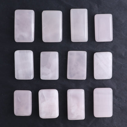 Pink Mangano Calcite Rectangles Set of 12