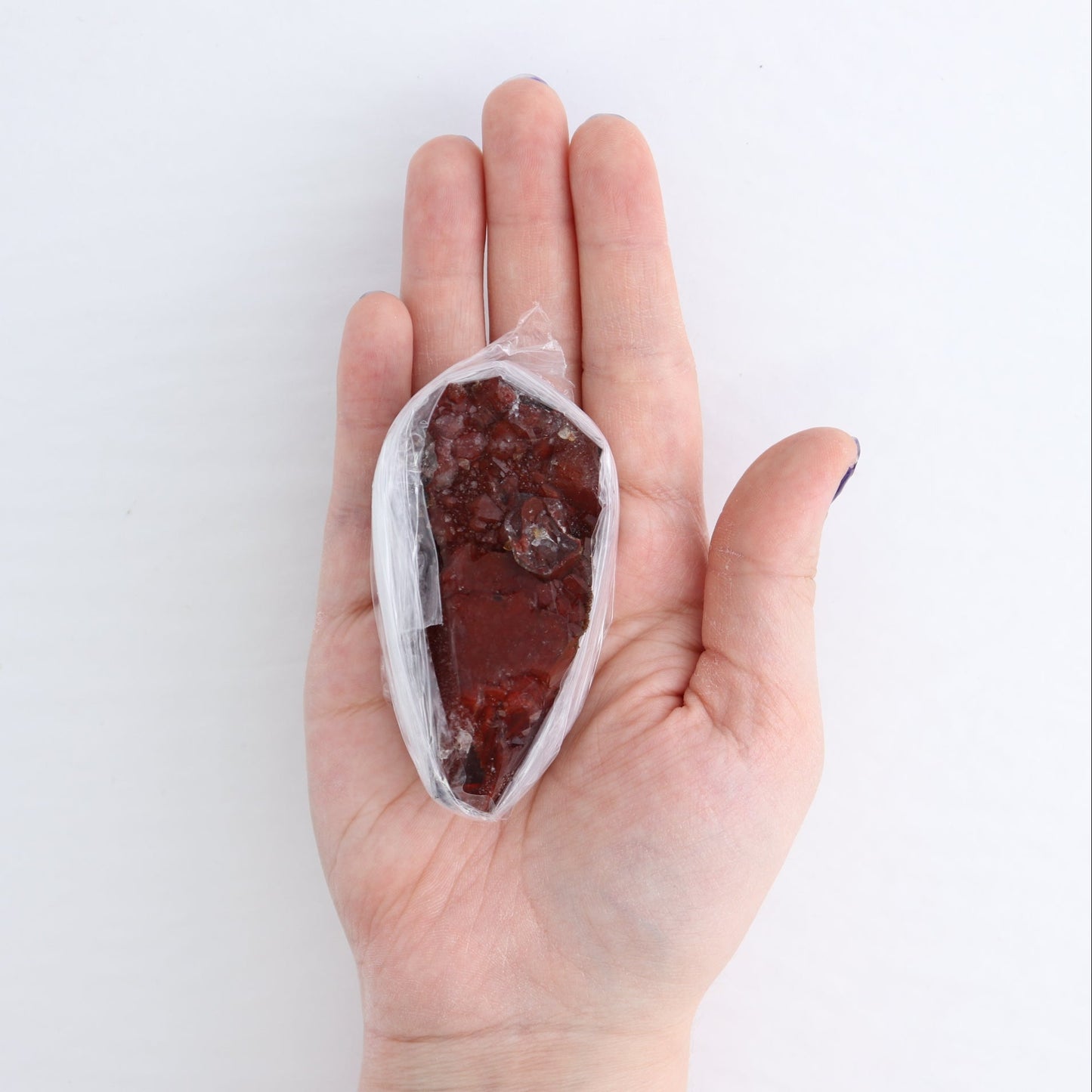 Quartz Hematite Inclusions Flat from Morocco