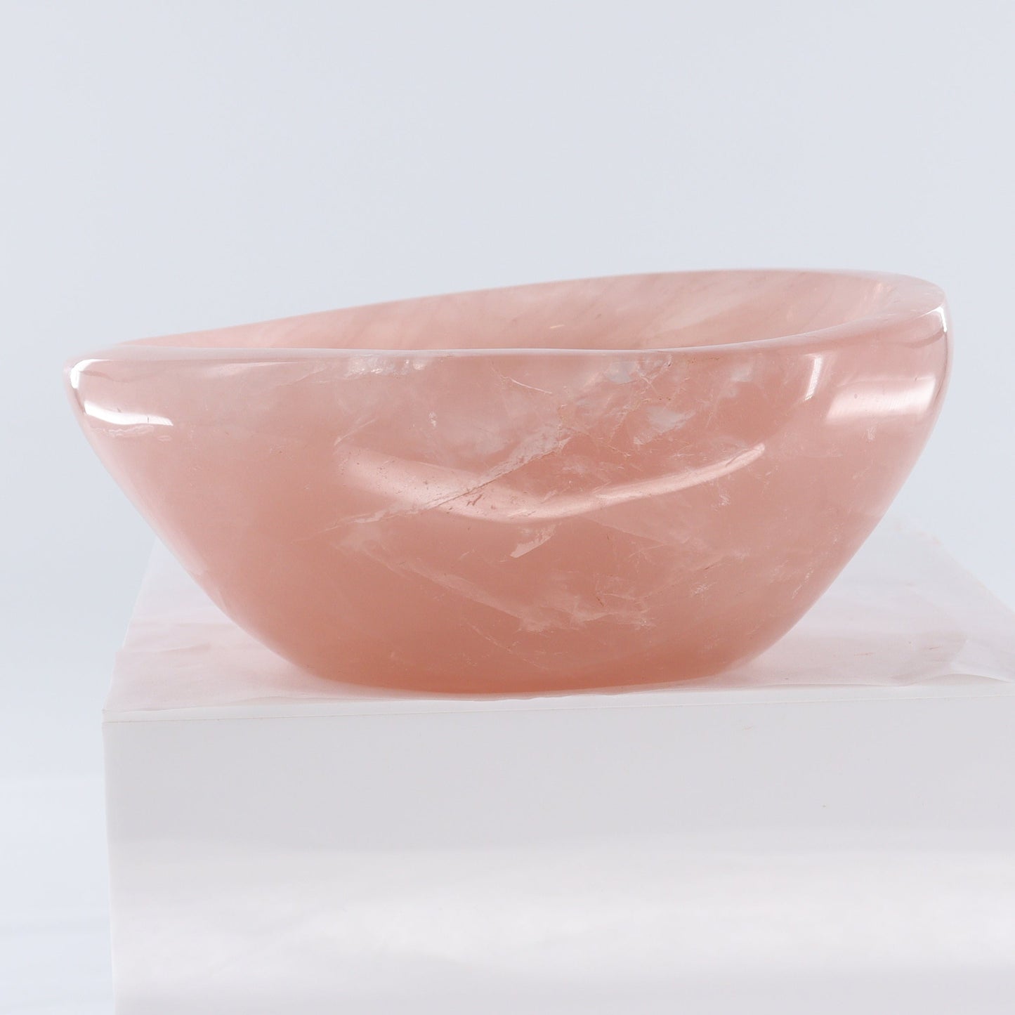 Rose Quartz Bowl - Expert Wholesale and Supplier of Wholesale Crystals & Bulk Gemstones, ["Bowls","Madagascar","Rose Quartz"]