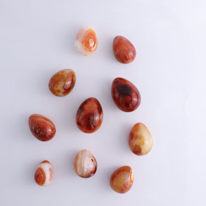 Carnelian Eggs Flat of 20 - Expert Wholesale and Supplier of Wholesale Crystals & Bulk Gemstones, ["carnelian","Eggs","Madagascar"]