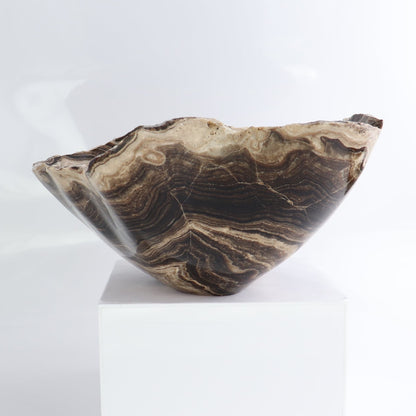 Mexican Onyx/Calcite Bowl 11"