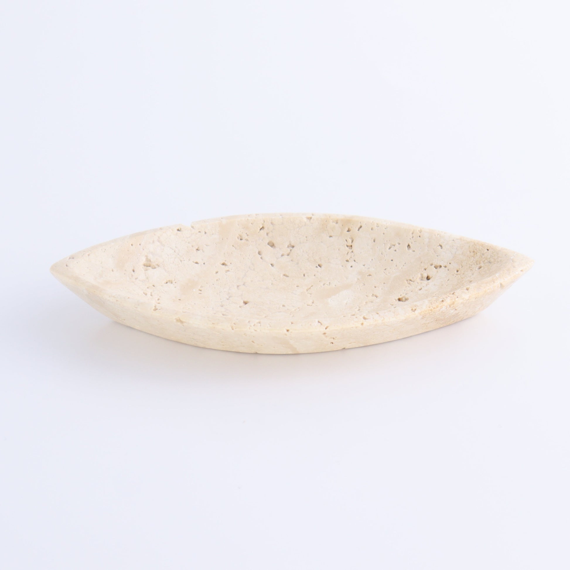 One Travertine Leaf Dish - Expert Wholesale and Supplier of Wholesale Crystals & Bulk Gemstones, ["Catalog Onyx","Decorative Dish","Mexico","Travertine"]