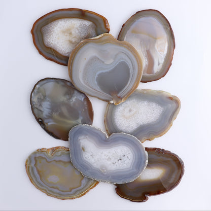 Agate Slices Set of 8 - Expert Wholesale and Supplier of Wholesale Crystals & Bulk Gemstones, ["Agate","Slices and Slabs"]