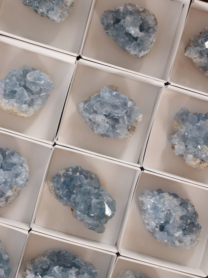 Celestite Clusters Set of 24 - Expert Wholesale and Supplier of Wholesale Crystals & Bulk Gemstones, []