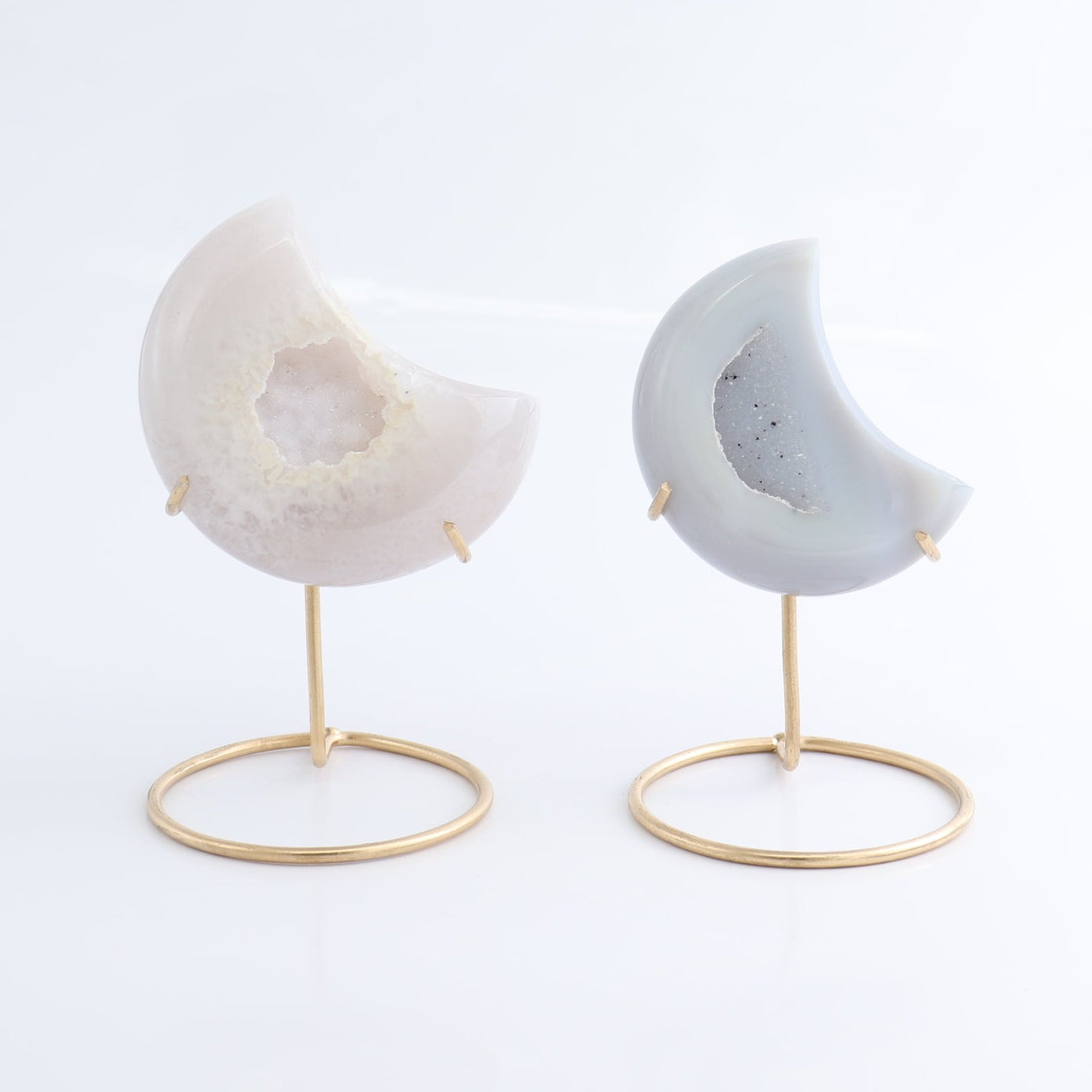 Agate Moons with Stand Set of 5 - Expert Wholesale and Supplier of Wholesale Crystals & Bulk Gemstones, ["Agate","Brazil","moons"]