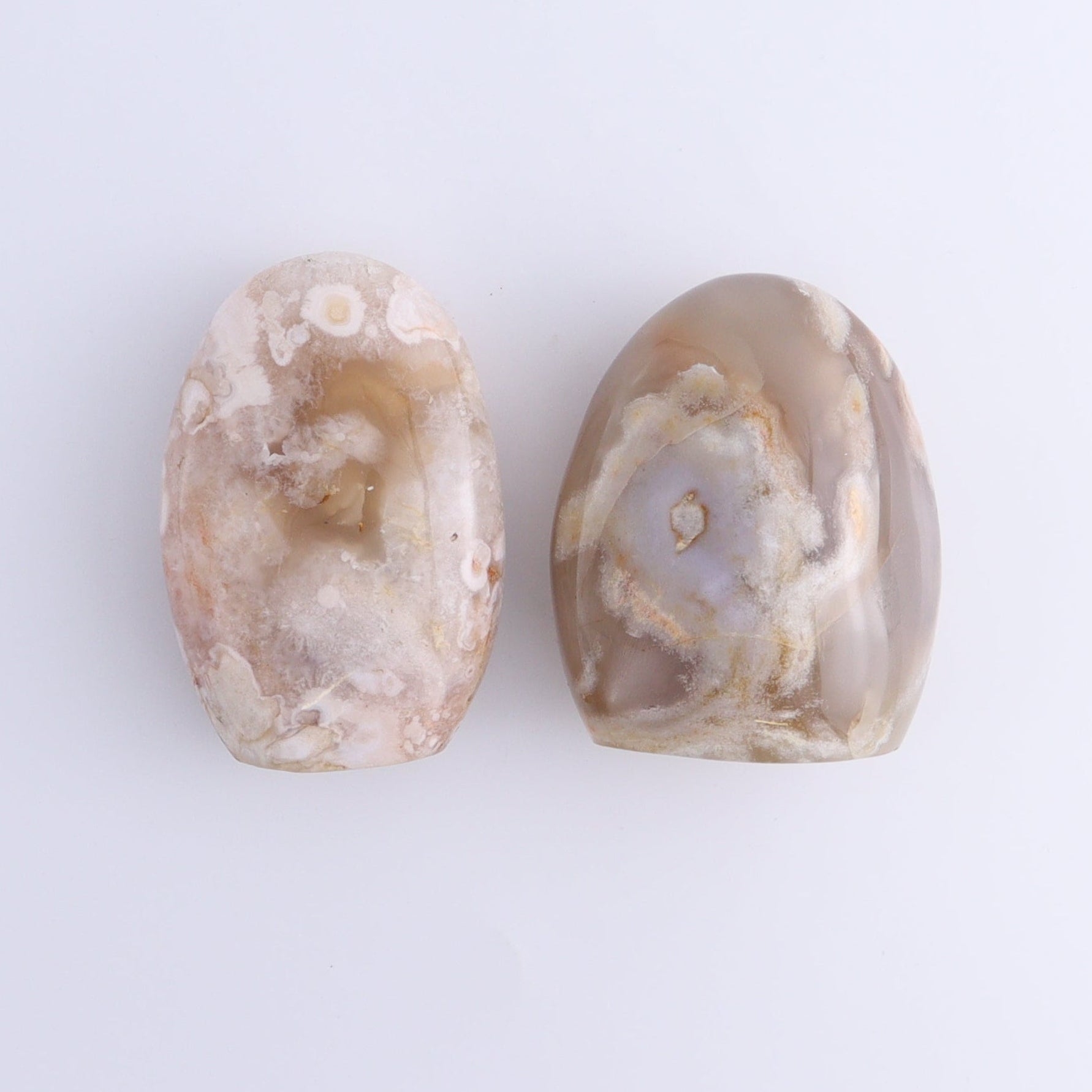 Flower Agate Freeforms Set of 6 - Expert Wholesale and Supplier of Wholesale Crystals & Bulk Gemstones, ["Flower Agate","Freeforms","Madagascar"]