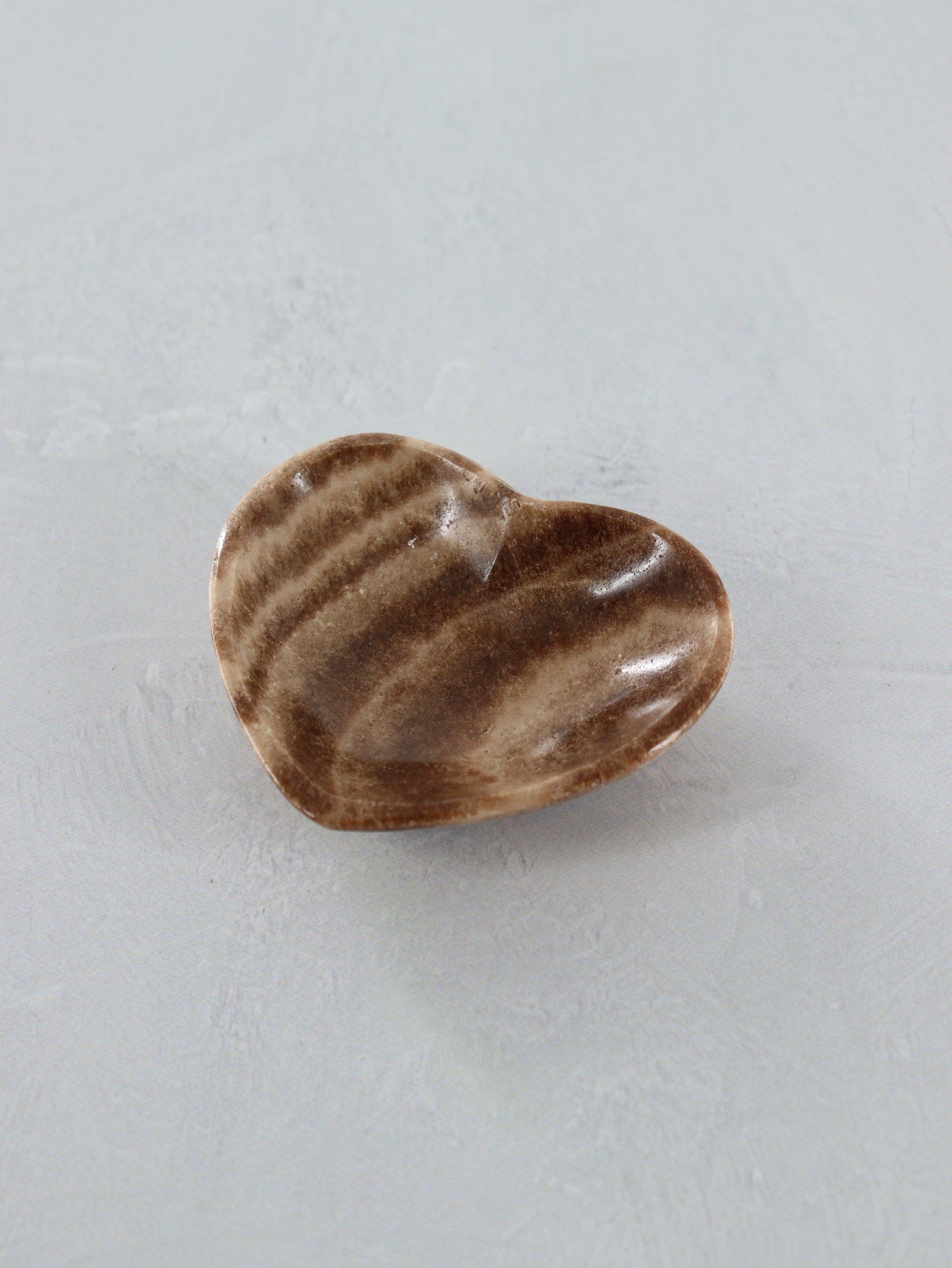 Chocolate Zebra Onyx Heart Bowls Set of 6 - Expert Supplier of Wholesale Crystals & Bulk Gemstones