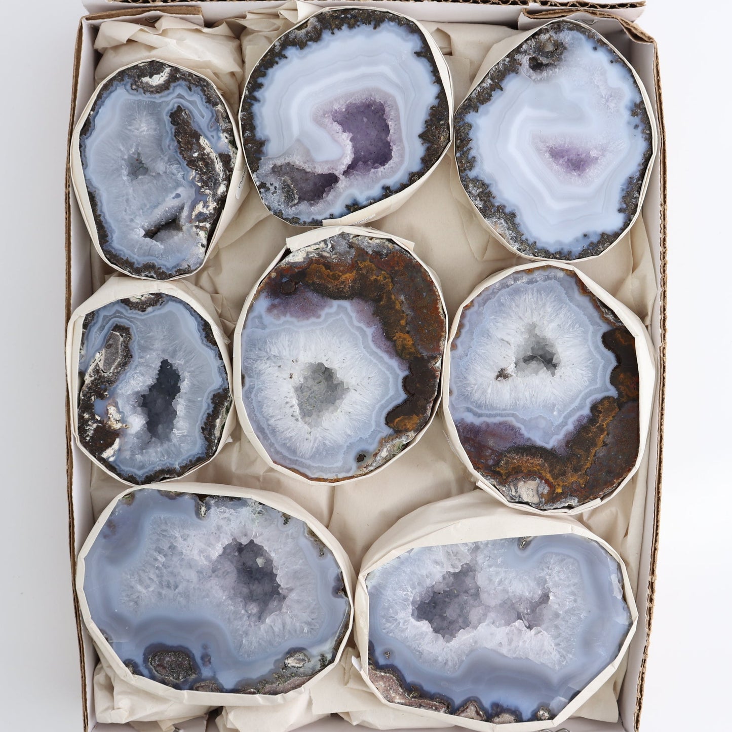 Las Choyas Geodes Set of 8