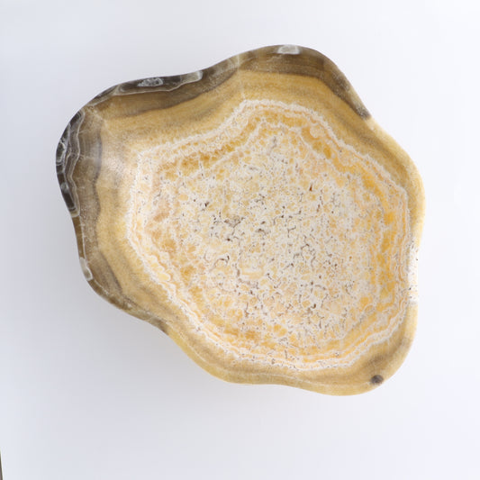 Mexican Onyx/Calcite Bowl 14" - Expert Wholesale and Supplier of Wholesale Crystals & Bulk Gemstones, ["Bowls","Calcite","Mexico","onyx"]