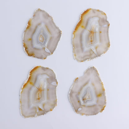 Iris Agate Slices Set of 4 - Expert Wholesale and Supplier of Wholesale Crystals & Bulk Gemstones, ["Agate","Iris Agate","Slices and Slabs"]