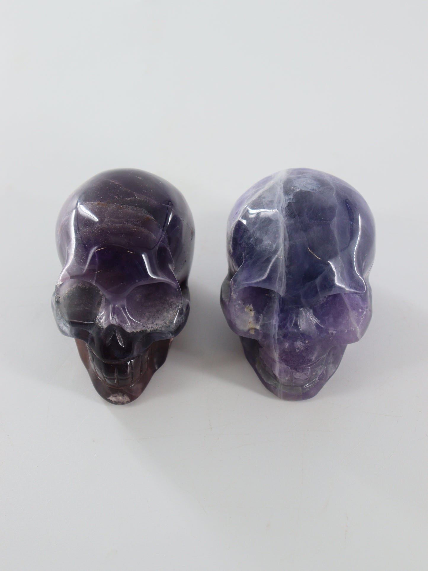 Fluorite Skulls Set of 2