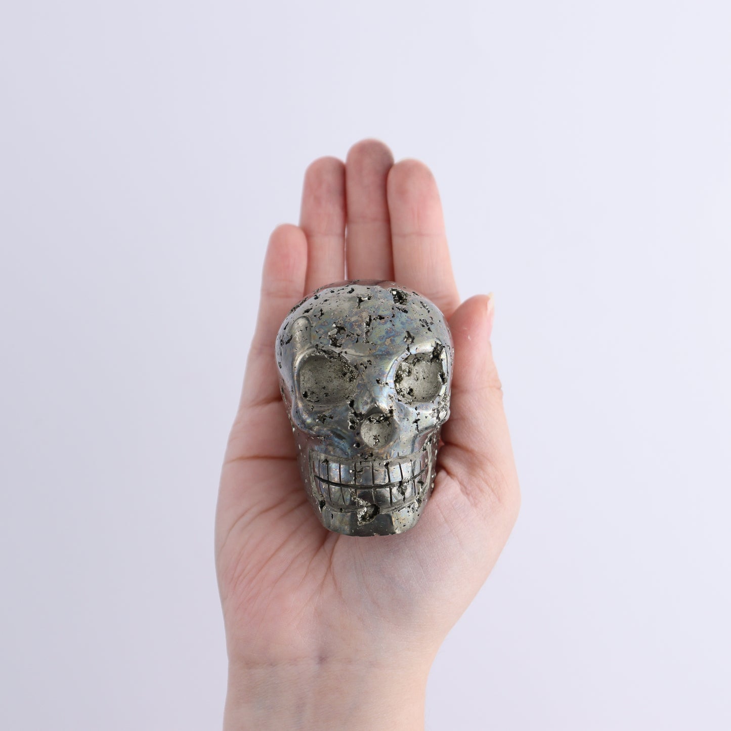 Pyrite Skulls Set of 6 - Expert Wholesale and Supplier of Wholesale Crystals & Bulk Gemstones, ["Hearts","Peru","Pyrite"]